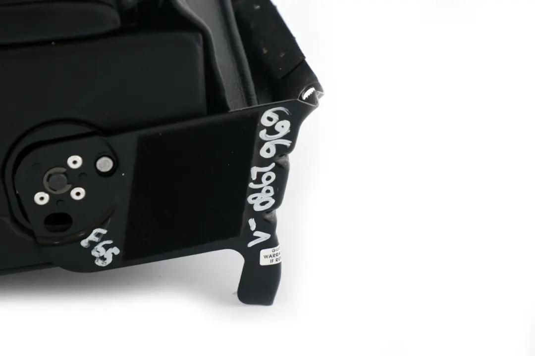 BMW 7 Series E65 E66 1 Rear Seat Armrest Headrest Console Leather Black - SKU 6962980-1 - Part number 6962980