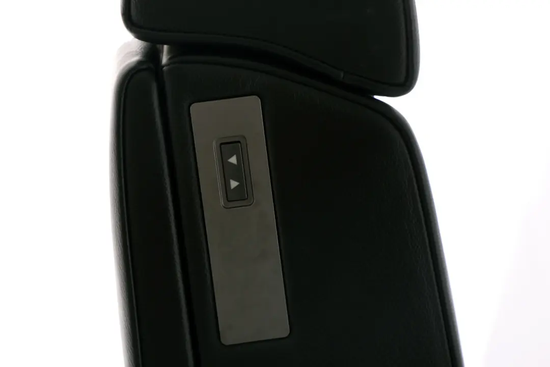 BMW 7 Series E65 E66 1 Rear Seat Armrest Headrest Console Leather Black - SKU 6962980-1 - Part number 6962980