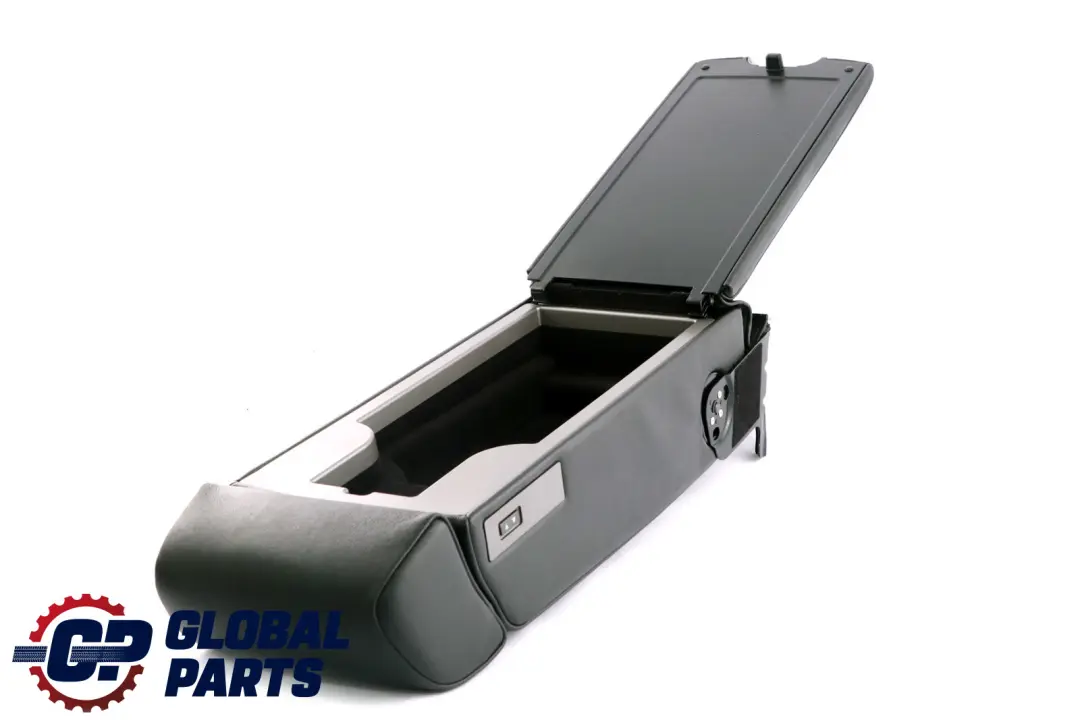 BMW E65 E66 Rear Seat Armrest Headrest Console Leather Black - SKU 6962980-2 - Part number 6962980