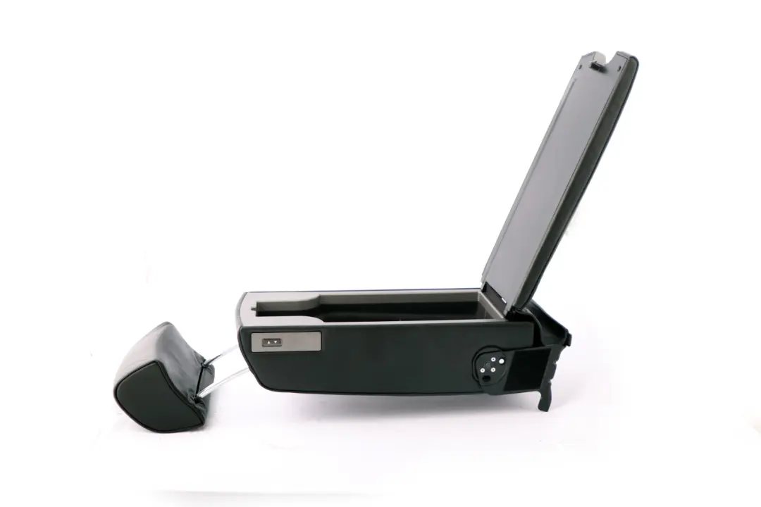 Rear Seat Armrest BMW E65 E66 Rear Headrest Console Black Leather Nasca - SKU 6962980 - Part number 6962980