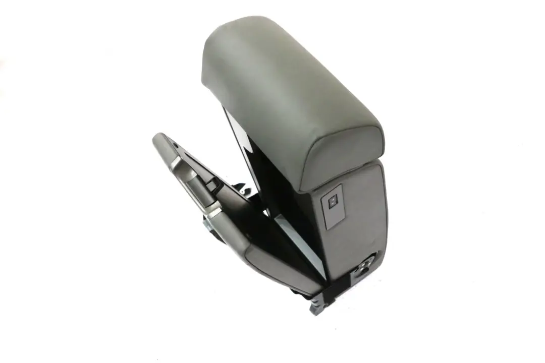 BMW 7 Series E65 E66 1 Rear Seat Armrest Headrest Console Leather Grey - SKU 6962981-1 - Part number 6962981