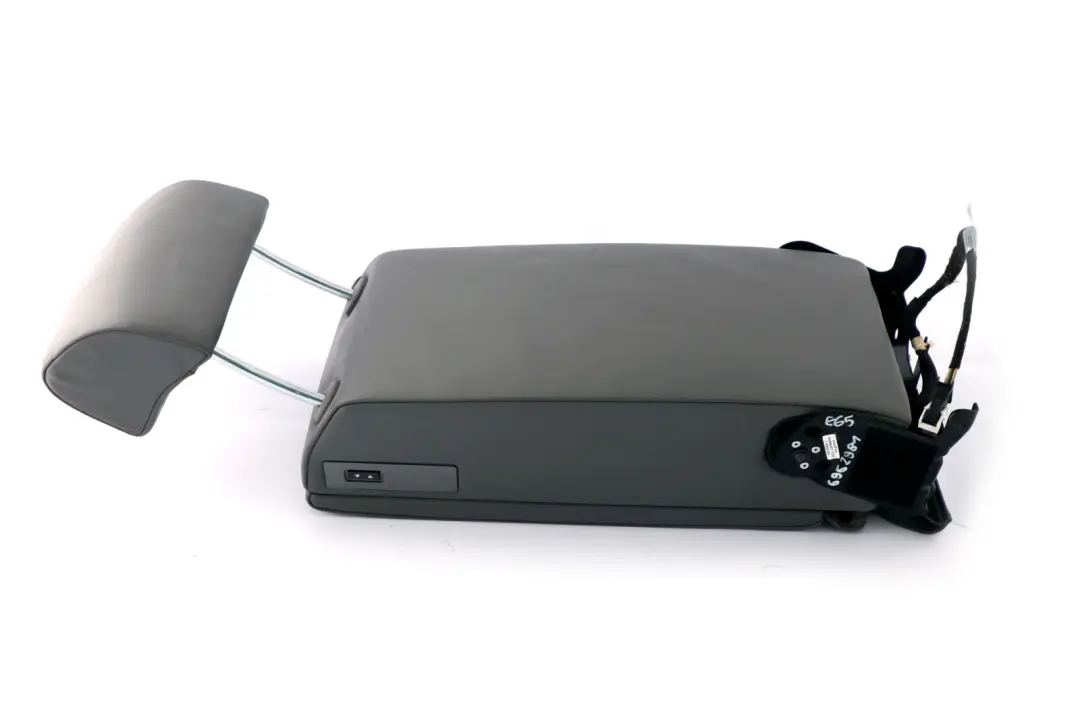 Armrest Headrest Console Leather Grey to BMW 7 Series E65 E66 Rear Seat with Part number 6962981 BMW 7 Series E65 E66 Rear Seat Armrest Headrest Console Leather Grey - SKU 6962981 - Part number 6962981