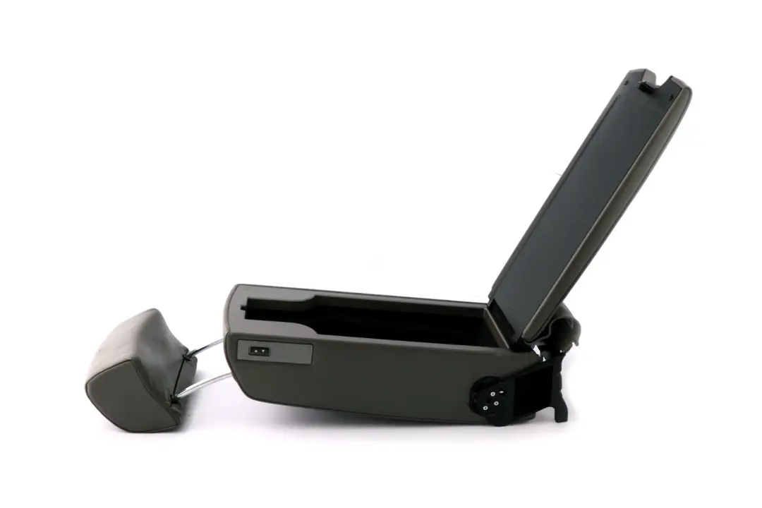 BMW E65 E66 Console d'Accoudoir de Siege Arriere en Cuir Gris - SKU 6962981 - Numéro de pièce 6962981