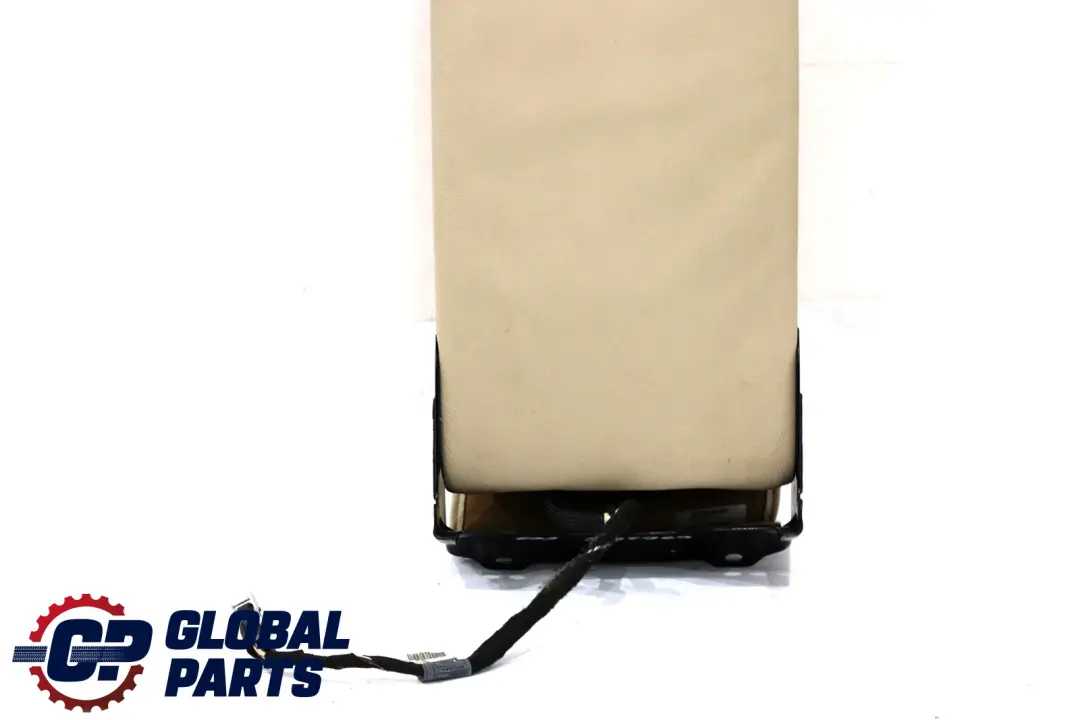BMW 7 Series E65 E66 Rear Seat Headrest Armrest Console Leather Cream Beige - SKU 6962986 - Part number 6962986