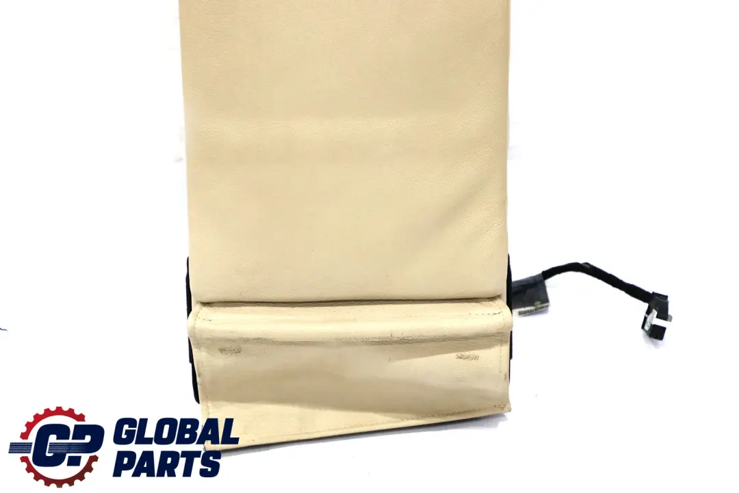 Headrest Armrest Console Leather Cream Beige to BMW 7 Series E65 E66 Rear Seat with Part number 6962986 BMW 7 Series E65 E66 Rear Seat Headrest Armrest Console Leather Cream Beige - SKU 6962986 - Part number 6962986