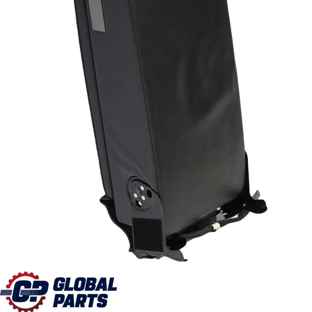 BMW E65 E66 Asiento Trasero Apoyabrazos Reposacabezas Consola Cuero Nasca Negro - SKU 6963004 - Número de pieza 52206963004