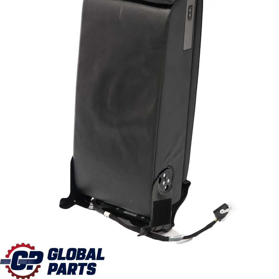 BMW 7 E65 E66 Rear Seat Armrest Headrest Console Leather Nasca Black - SKU 6963004 - Part number 52206963004