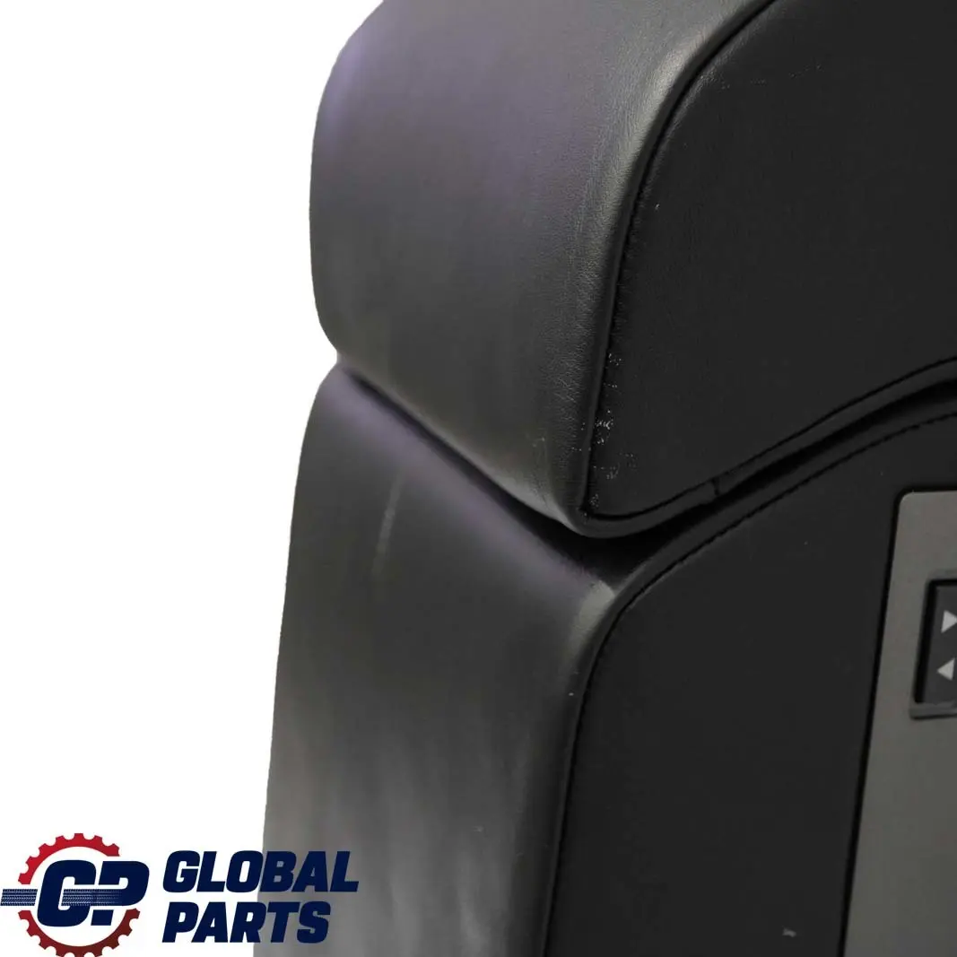 BMW 7 E65 E66 Rear Seat Armrest Headrest Console Leather Nasca Black - SKU 6963004 - Part number 52206963004