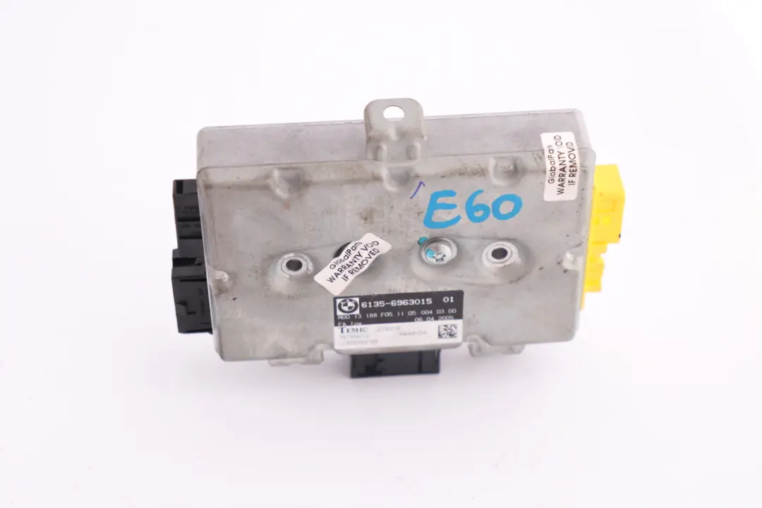 BMW 5 6 Series E60 E61 E63 Driver Side Door Airbag Control Unit Module - SKU 6963015 - Part number 6963015