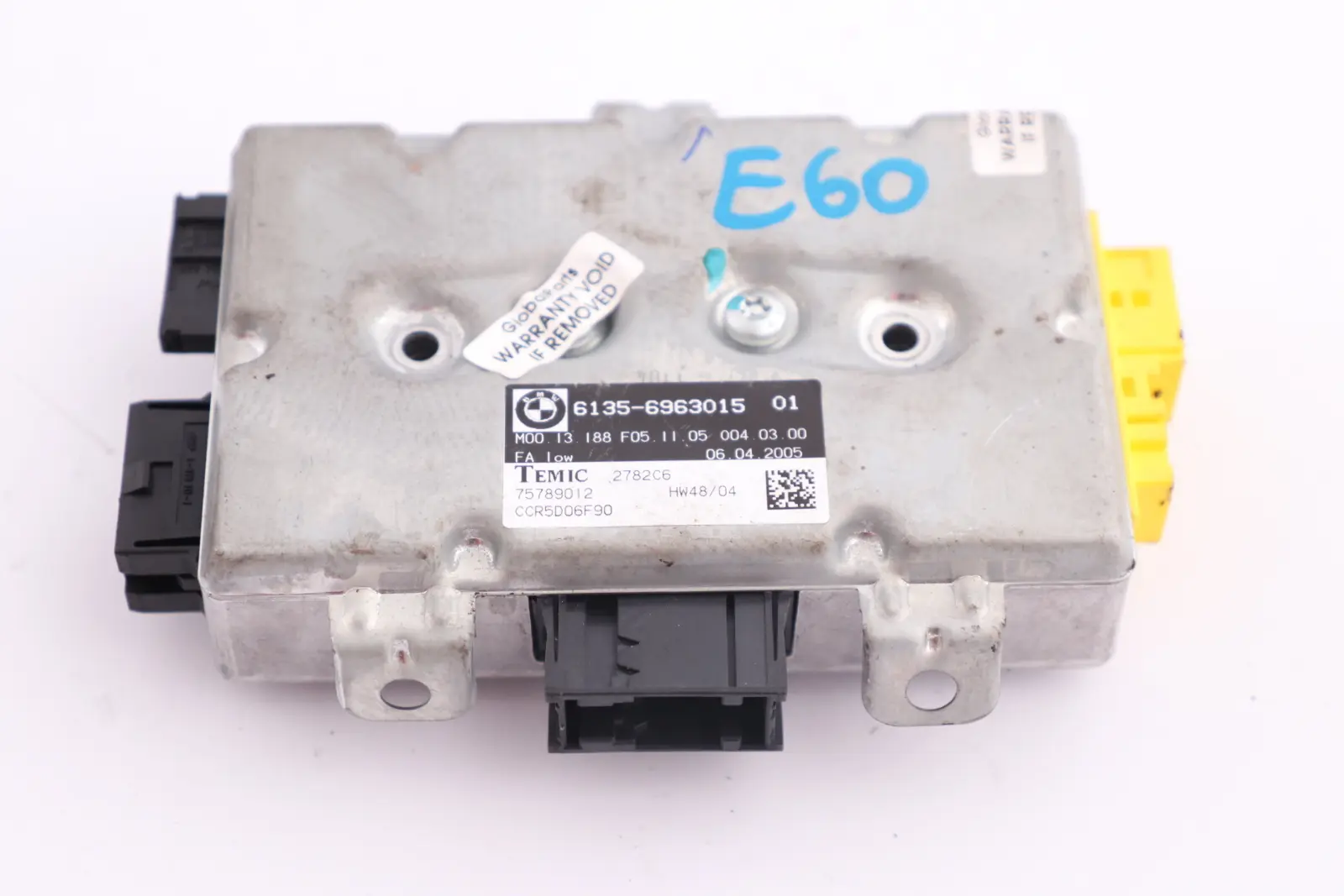 BMW 5 6 Series E60 E61 E63 Driver Side Door Airbag Control Unit Module 6963015