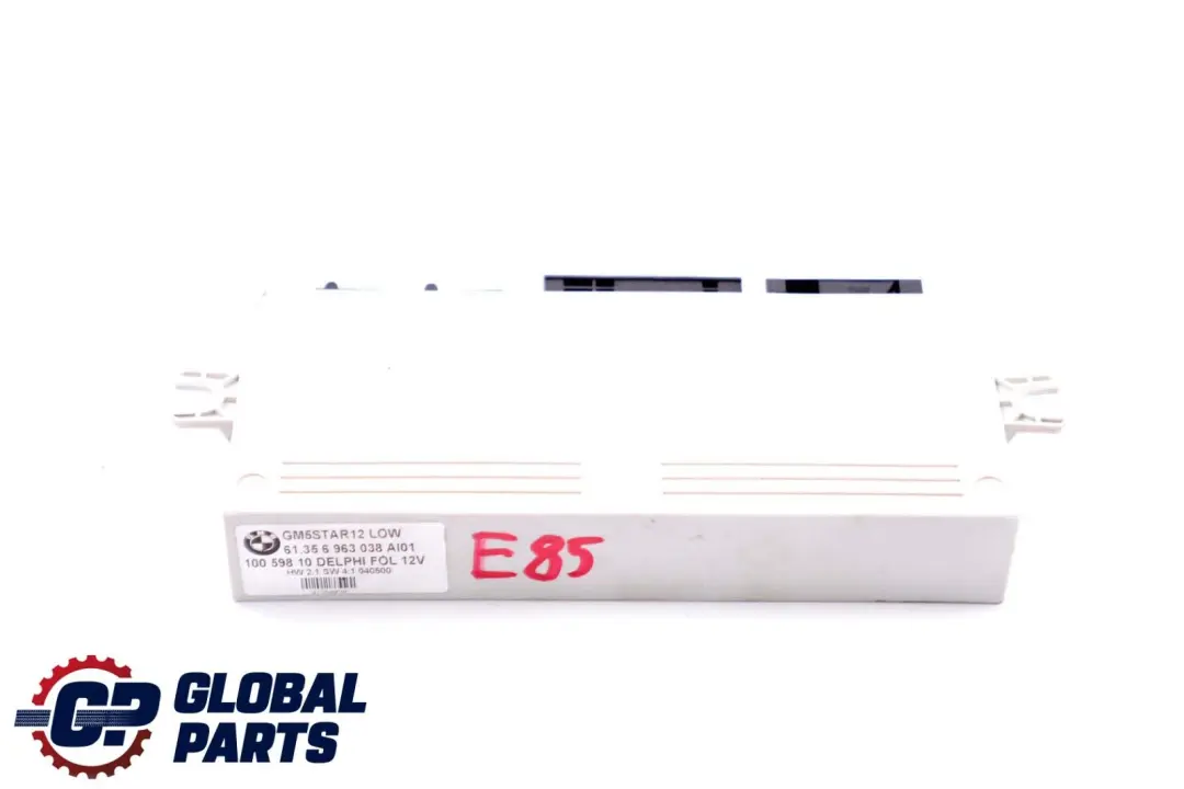 Modulo centralina GM5STAR12 LOW per BMW Z4 Serie E85 con numero di parte 6963038 BMW Z4 Serie E85 Modulo centralina GM5STAR12 LOW - SKU 6963038 - Numero di parte 6963038