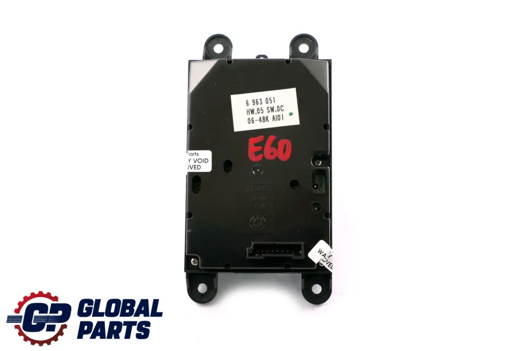 BMW E60 E61 E63 E64 M5 M6 Idrive Sat Nav Controller Manopola Pulsante - SKU 6963051 - Numero di parte 6963051