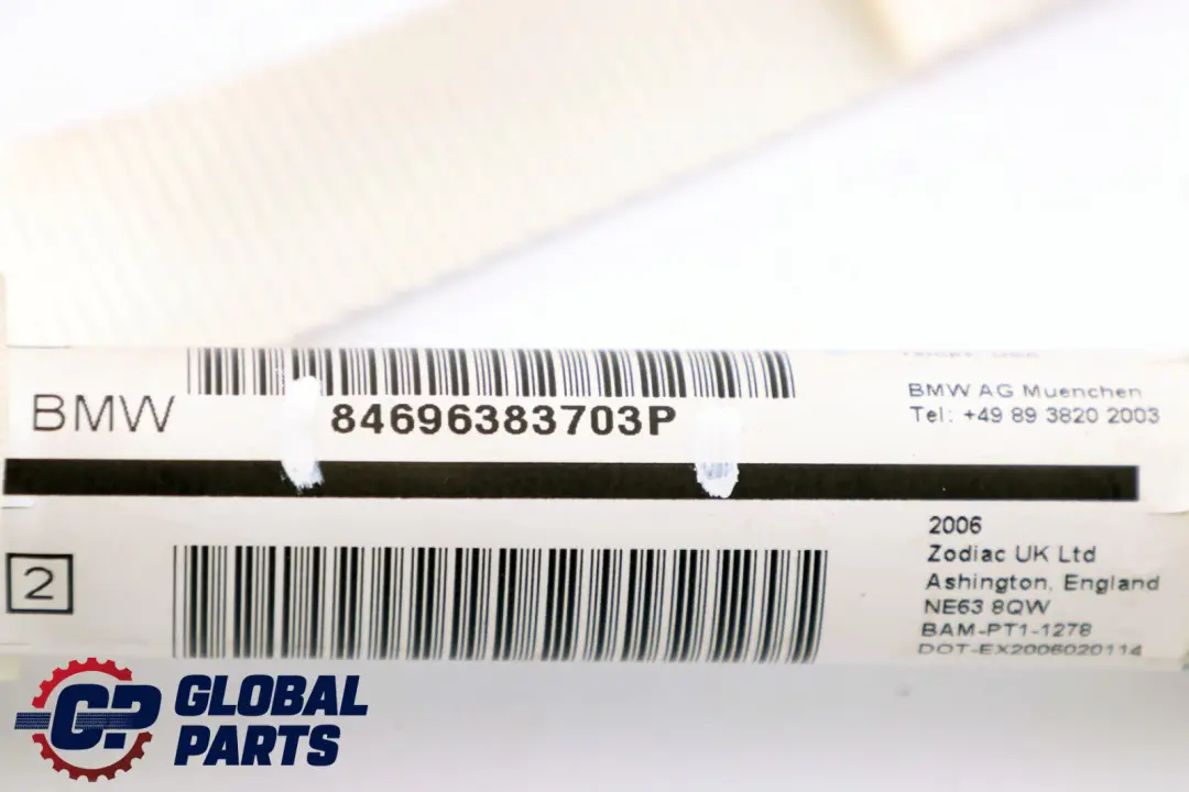 Module Rideau Air Côté Passager Tête Gauche pour BMW E63 à propos du numéro de pièce 6963837 BMW E63 Module Rideau Air Côté Passager Tête Gauche - SKU 6963837 - Numéro de pièce 6963837