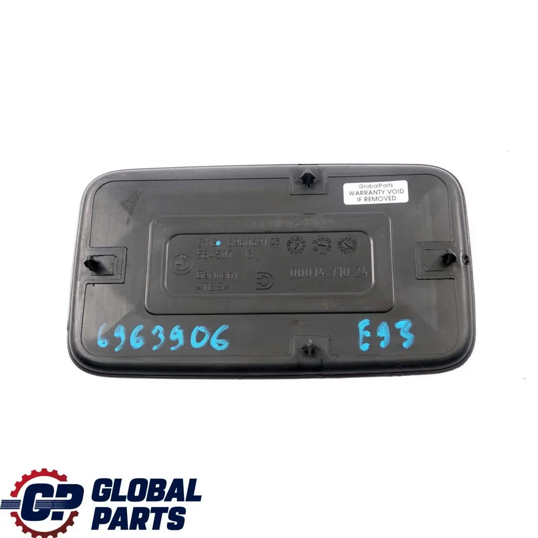 BMW E92 E93 Consola Trasera Apoyabrazos Bandeja De Goma Insertar Trasero 6960691 - SKU 6963906 - Número de pieza 6963906