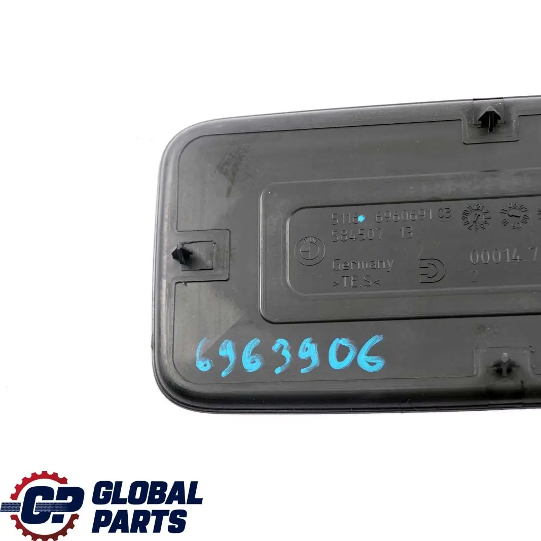 BMW E92 E93 Rear Console Armrest Rubber Storage Tray Insert Mat Rear 6960691 - SKU 6963906 - Part number 6963906