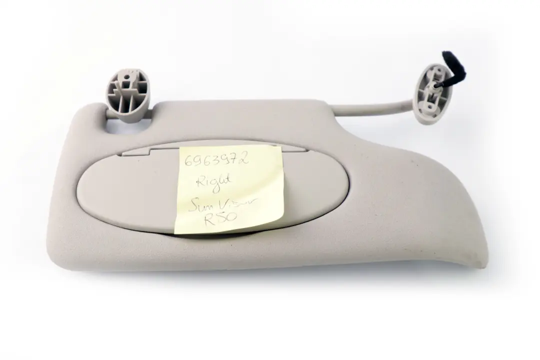 BMW Mini Cooper R50 Sun Visor Mirror Illuminated Right O/S Horizon Grey Sunroof - SKU 6963972 - Part number 6963972