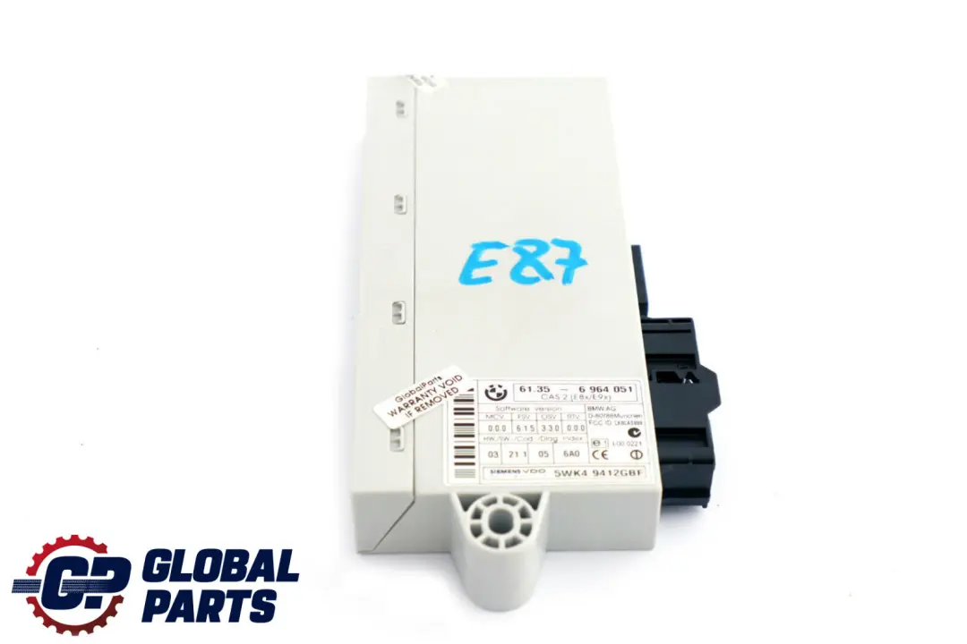 CAS2 Module BMW E87 E90 CAS2 ECU Comfort Control Unit 6135 to with Part number 61356943791 CAS2 Module BMW E87 E90 CAS2 ECU Comfort Control Unit 6135 - SKU 6964051 - Part number 61356943791