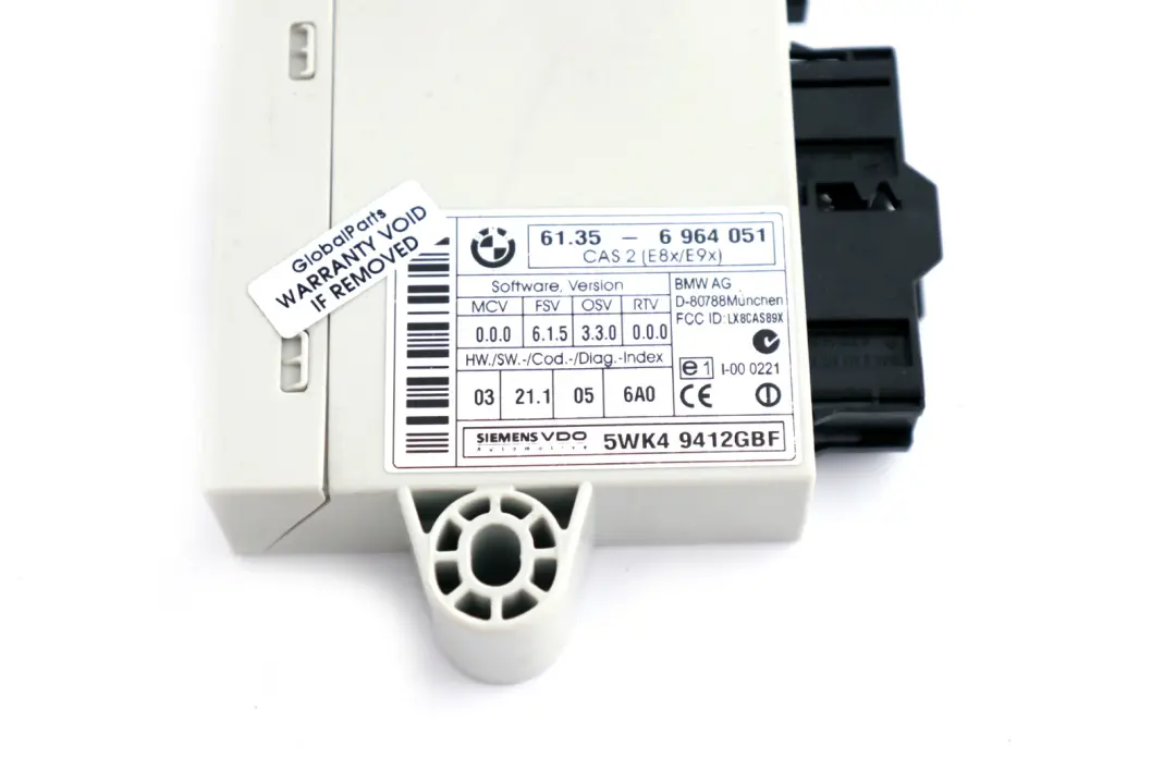 Steuergerät CAS2 ECU Modul 6135 für BMW E87 E90 mit Teilenummer 61356943791 BMW E87 E90 Steuergerät CAS2 ECU Modul 6135 - SKU 6964051 - Teilenummer 61356943791