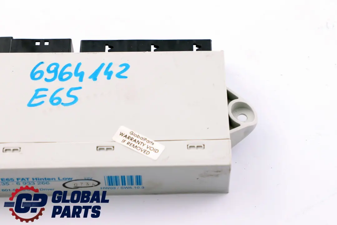 BMW 7 Series E65 E66 E67 Control Unit Door Rear Driver-Side 6933266 - SKU 6964142 - Part number 6964142