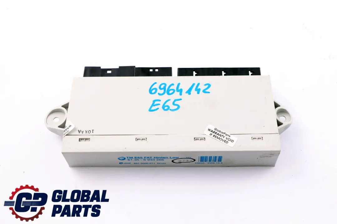 BMW 7 Series E65 E66 E67 Control Unit Door Rear Driver-Side 6933266 - SKU 6964142 - Part number 6964142