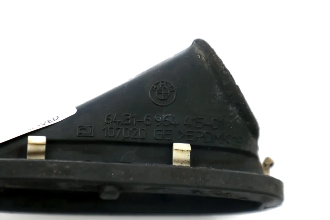 Gommino Puntone Cupola Sinistra Nero per BMW E81 E87 E90 E91 E92 E93 con numero di parte 6964415 BMW E81 E87 E90 E91 E92 E93 Gommino Puntone Cupola Sinistra Nero - SKU 6964415 - Numero di parte 6964415