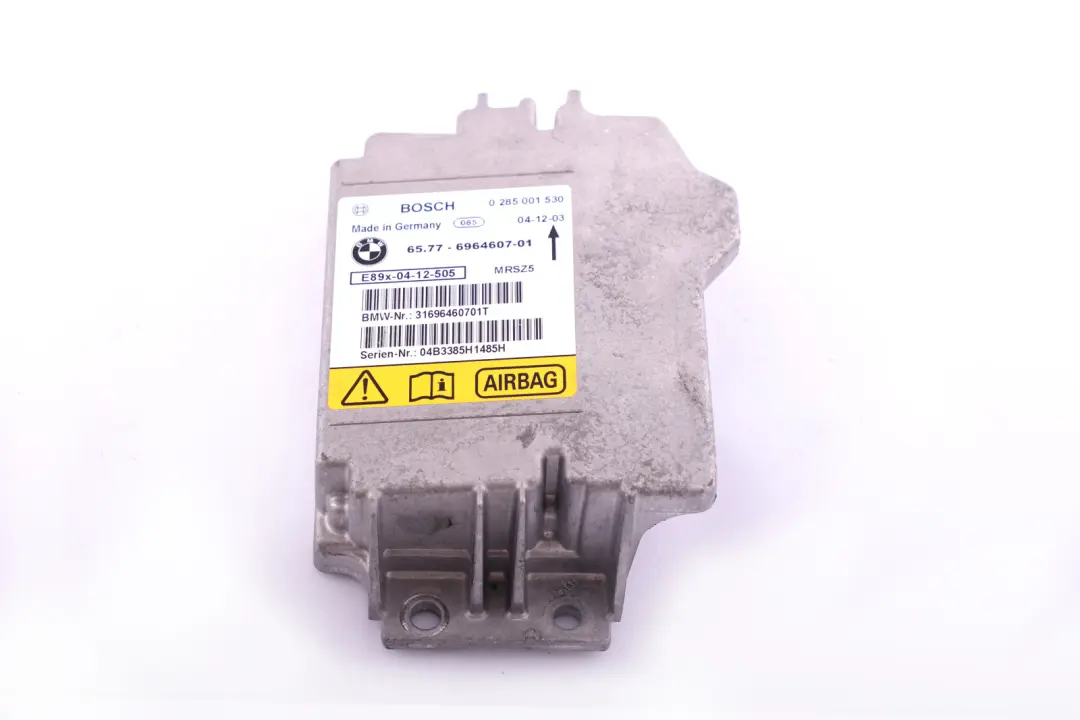 BMW 1 3 X1 SERIES E81 E87 E90 Control Unit Airbag ECU NO CRASH DATA - SKU 6964607 - Part number 65776964607