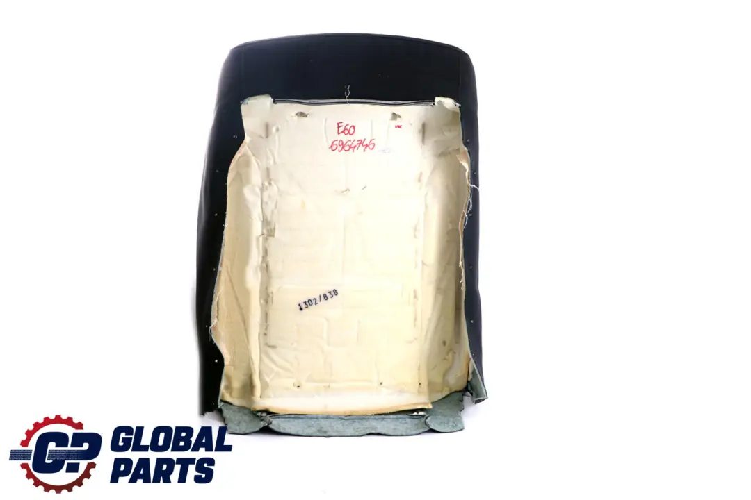 BMW 5 E60 E61 Front Left Right Seat N/O/S Backrest Cover Cloth Anthracite - SKU 6964746 - Part number 7112933