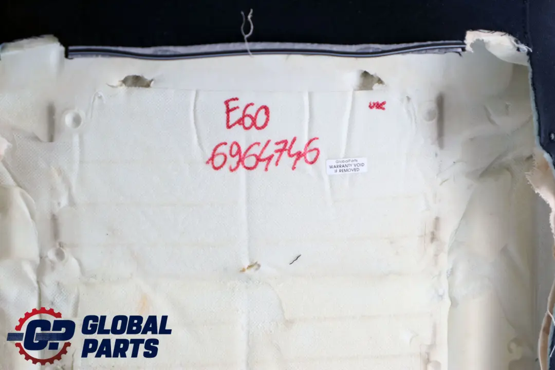 BMW 5 E60 E61 Front Left Right Seat N/O/S Backrest Cover Cloth Anthracite - SKU 6964746 - Part number 7112933