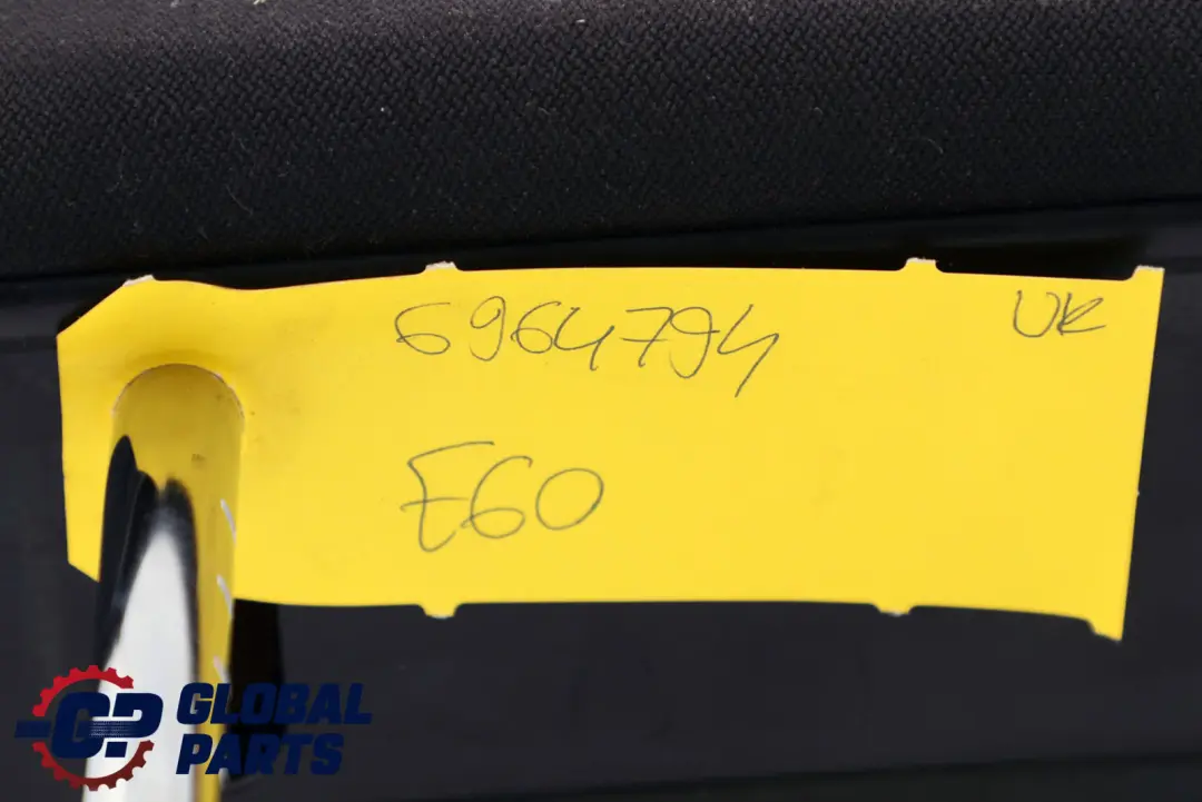 Front Seat Left Right N/O/S Headrest Cloth Anthracite to BMW 5 Series E60 E61 with Part number 6964794 BMW 5 Series E60 E61 Front Seat Left Right N/O/S Headrest Cloth Anthracite - SKU 6964794 - Part number 6964794