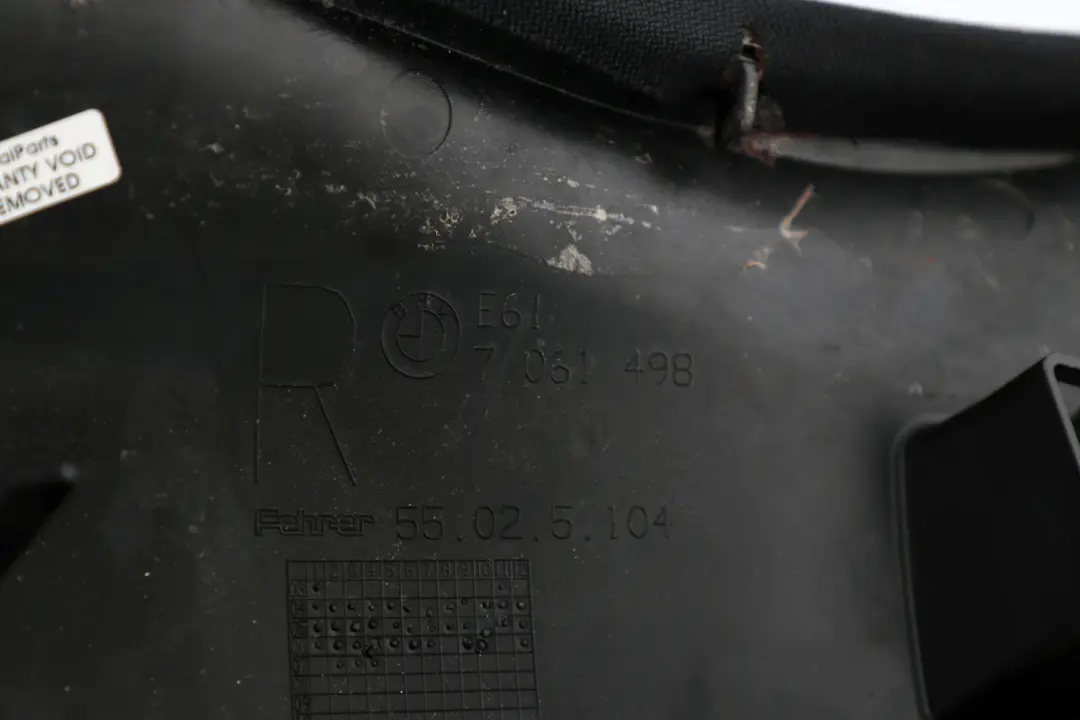 Boczek kanapy kanapa prawy do BMW E61 E61N o numerze 6965152 BMW E61 E61N Boczek kanapy kanapa prawy - SKU 6965152 - Numer Części 6965152