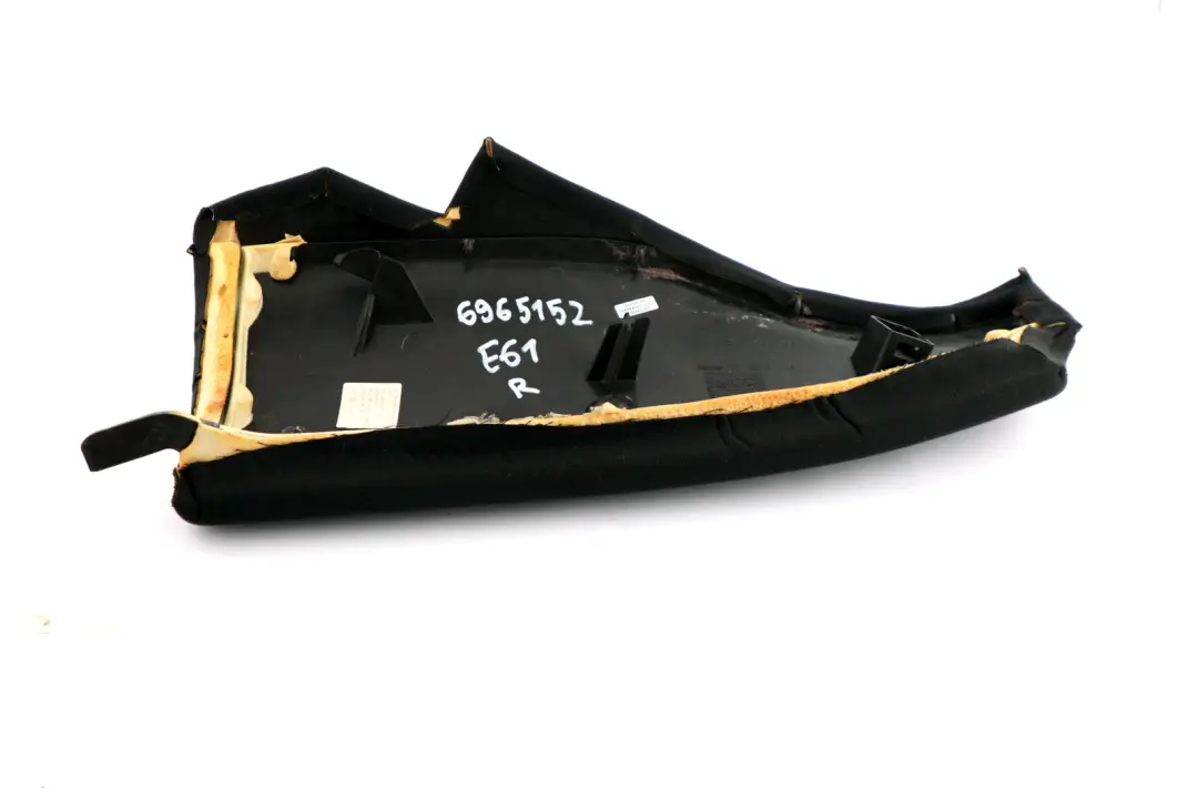 BMW E61 Side Finisher Corner Rear Seat Right O/S Cloth Anthracite - SKU 6965152 - Part number 6965152