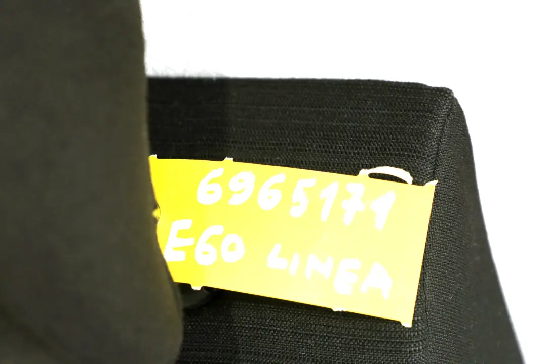 Reihe E60 hinten links Sitzbezug-Rückenlehne Schwarz ANTHRAZIT für BMW 5 mit Teilenummer 6965171 BMW 5 Reihe E60 hinten links Sitzbezug-Rückenlehne Schwarz ANTHRAZIT - SKU 6965171 - Teilenummer 6965171