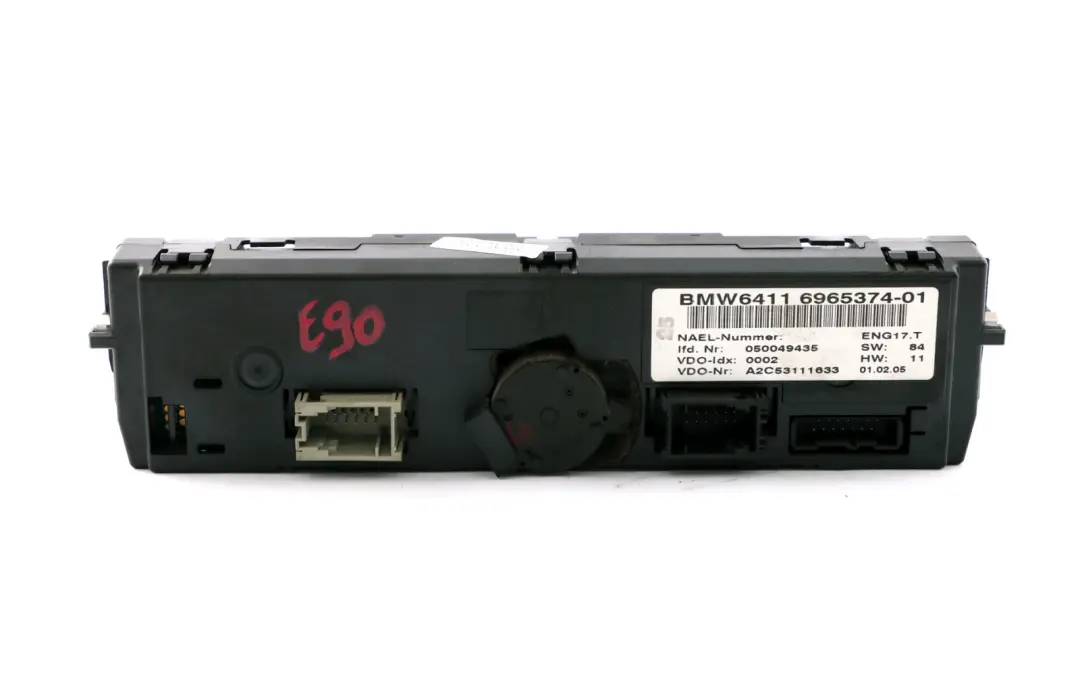 Air Conditioning Panel BMW E81 E87 E90 E91 E92 Heating AC Controls - SKU 6965374 - Part number 6965374