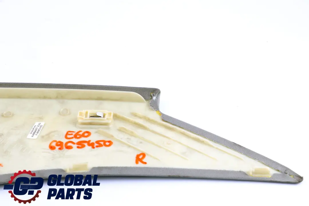 BMW 5 Series E60 E60N LCI Right O/S Column Trim Panel Himmelgrau Grey - SKU 6965450 - Part number 7027094