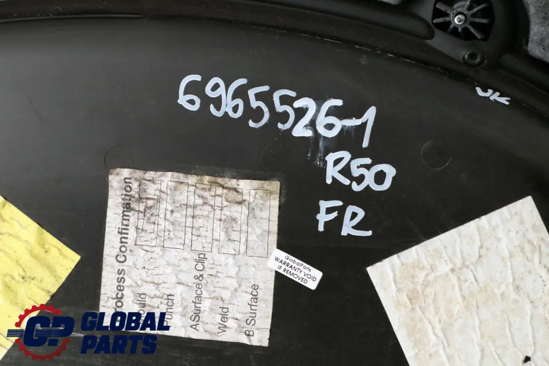 BMW Mini R50 R53 1 Front Right O/S Door Card Side Trim Panther Black Royal Grey - SKU 6965526-1 - Part number 6965526