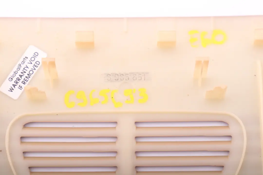 Ultraschall-Einbruchmeldeanlage Dach vorne Abdeckung Beige für BMW E60 mit Teilenummer 6965651 BMW E60 Ultraschall-Einbruchmeldeanlage Dach vorne Abdeckung Beige - SKU 6965653 - Teilenummer 6965651