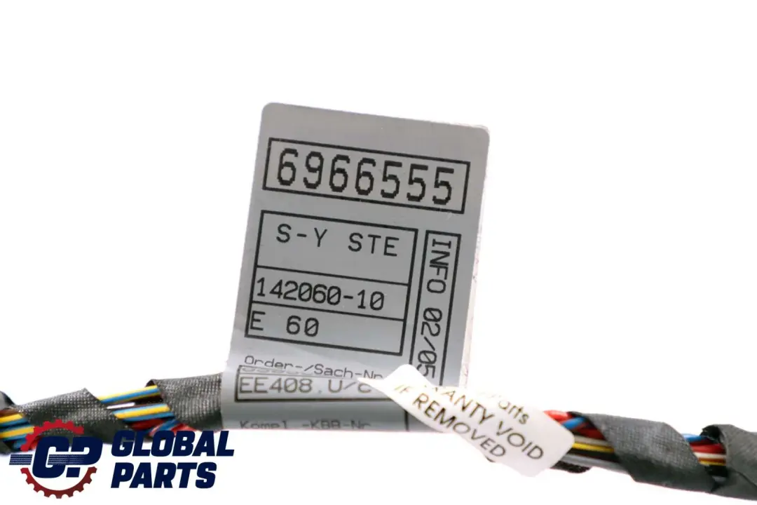 Front Door Wiring Loom Harness Passenger Side to BMW 5 E60 E61 with Part number 6966555 BMW 5 E60 E61 Front Door Wiring Loom Harness Passenger Side - SKU 6966558 - Part number 6966555