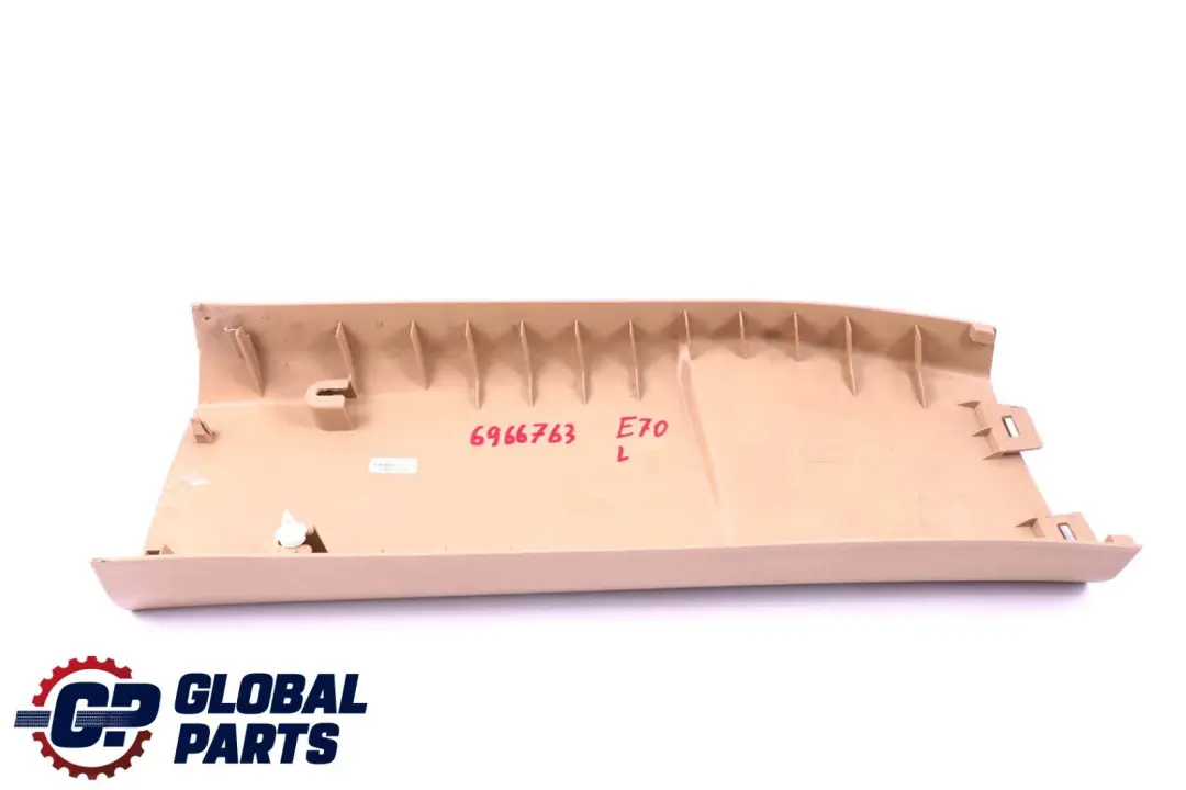 BMW Serie X5 E70 Habillage du bas du pilier de colonne B gauche Beige 7129753 - SKU 6966763 - Numéro de pièce 6966763