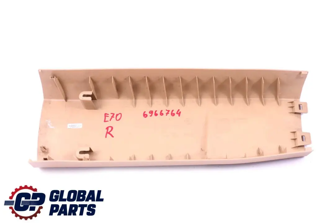 BMW X5 E70 Cache Colonne B Bas de Colonne Droite Beige 7129754 - SKU 6966764 - Numéro de pièce 6966764