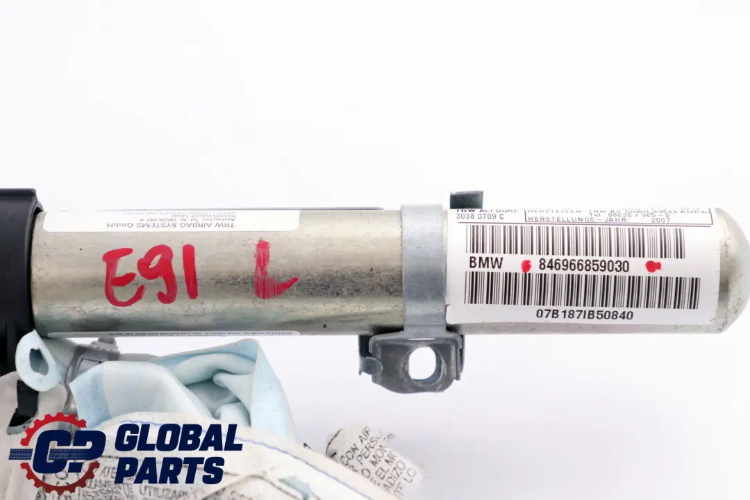 Aire De Techo BMW E91 E91 LCI Módulo De Aire Cabeza Izquierdo para Cortina De con número de pieza 6966859 Cortina De Aire De Techo BMW E91 E91 LCI Módulo De Aire Cabeza Izquierdo - SKU 6966859 - Número de pieza 6966859