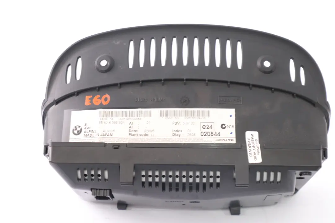 On-board Navigation Display Monitor Screen 6,5" to BMW 5 6 Series E60 E63 with Part number 9193748 BMW 5 6 Series E60 E63 On-board Navigation Display Monitor Screen 6,5" - SKU 6966924 - Part number 9193748