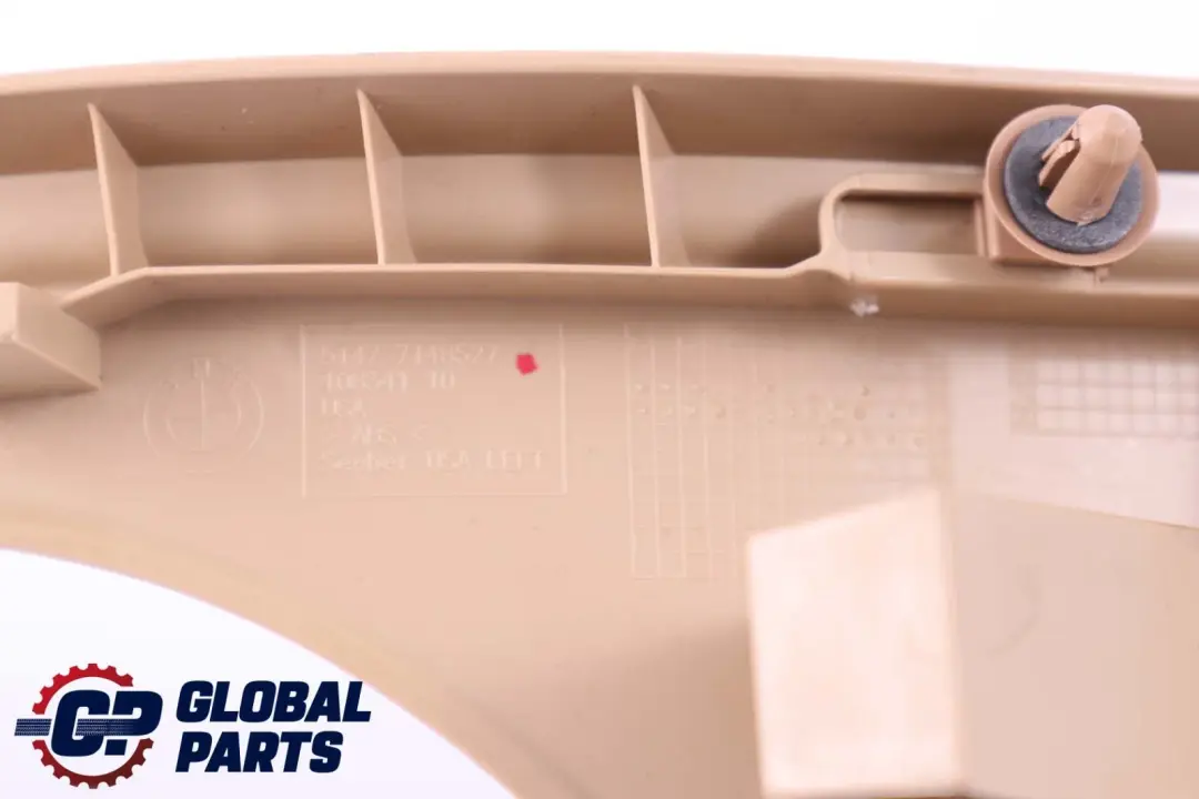 Tapa Tira Entrada Trasera Izquierda Interior Embellecedor Beige para BMW E70 con número de pieza 7148527 BMW E70 Tapa Tira Entrada Trasera Izquierda Interior Embellecedor Beige - SKU 6967145 - Número de pieza 7148527