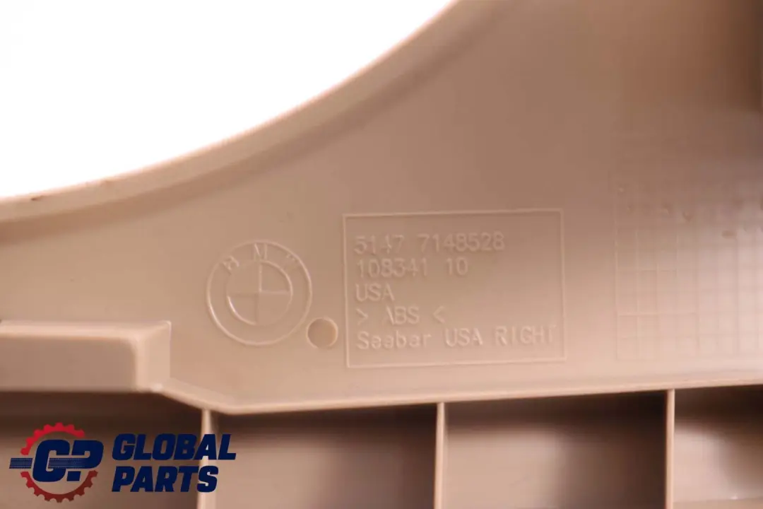 Listwa progowa tył prawy beżowa do BMW X5 E70 o numerze 7148528 BMW X5 E70 Listwa progowa tył prawy beżowa - SKU 6967146 - Numer Części 7148528