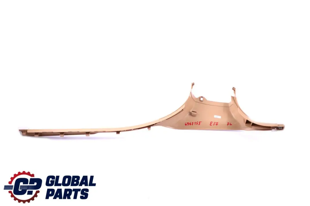 BMW X5 er E70 E70N LCI Abdeckleiste Einstieg Vorne Links Beige 7148525 - SKU 6967155 - Teilenummer 6967155