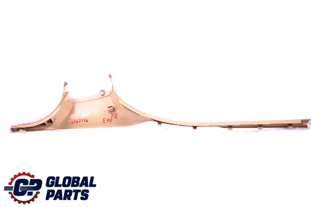 Listwa progowa przód prawy beżowy do BMW X5 E70 o numerze 6967156 BMW X5 E70 Listwa progowa przód prawy beżowy - SKU 6967156 - Numer Części 6967156