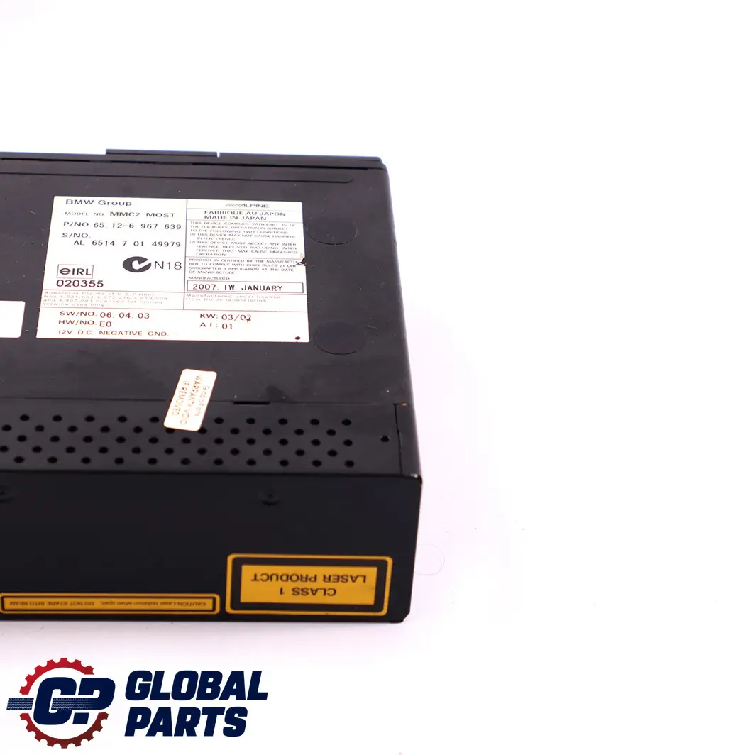 Reihe E65 E66 DVD CD Wechsler Multichanger für BMW 7 mit Teilenummer 6913389 BMW 7 Reihe E65 E66 DVD CD Wechsler Multichanger - SKU 6967639 - Teilenummer 6913389