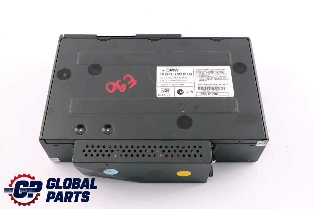 6-fach CD-Wechsler Ohne Magazin BMW 1 3 er 2 E81 E87 E90 E91 E92 - SKU 6967641-2 - Teilenummer 6967641