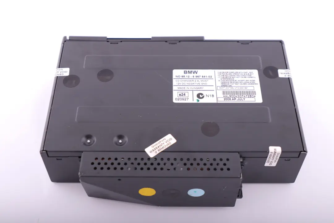 Cambiador 6 CD con cargador BMW E81 E87 E90 E91 E92 - SKU 6967641 - Número de pieza 6967641