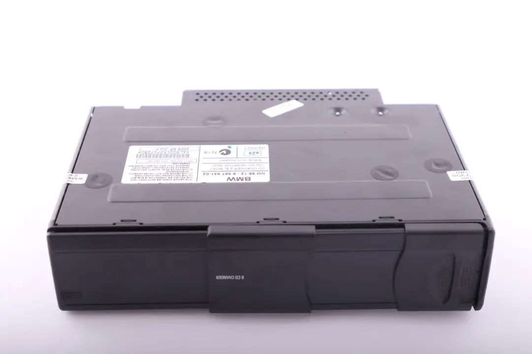 6-disc CD Changer With Magazine to BMW E81 E87 E90 E91 E92 with Part number 6967641 BMW E81 E87 E90 E91 E92 6-disc CD Changer With Magazine - SKU 6967641 - Part number 6967641