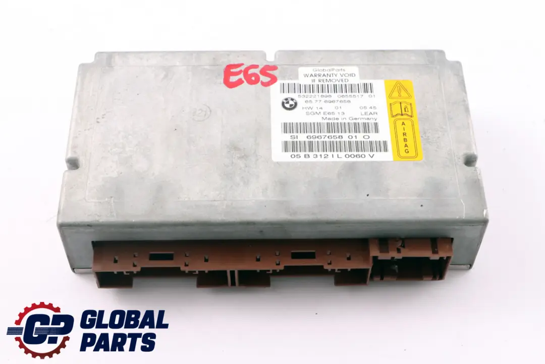 BMW E65 E66 Module Gateway De L'unité De Contrôle De L'airbag ECU - SKU 6967658 - Numéro de pièce 6967658